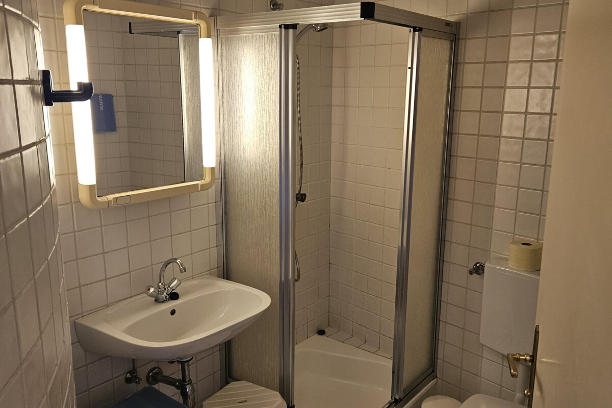 Badezimmer im Appartement Typ A des Provianthauses zu Bad Radkersburg