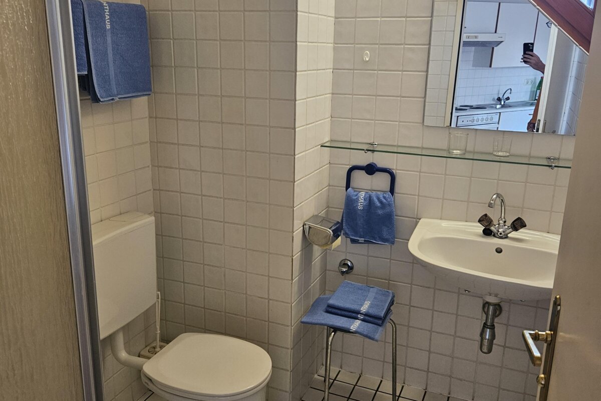 Badezimmer im Appartement Typ B des Provianthauses