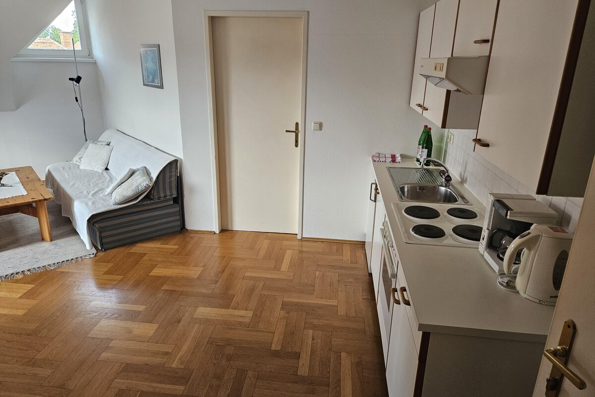Wohnküche im Appartement Typ B des Provianthauses zu Bad Radkersburg