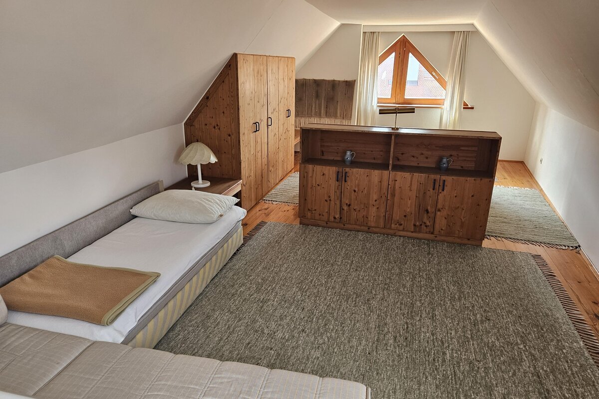 Schlafzimmer im Appartement Typ C des Provianthauses